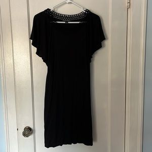 Banana republic dress, light summer dress with flutter sleeves and collar detail